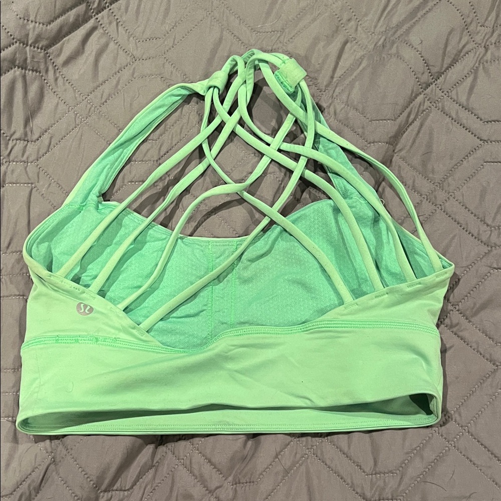 lululemon athletica Mint Strappy Sports Bra